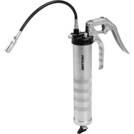 Pistol Grip Grease Gun, Dual Discharge Port, 14oz. Capacity, 5000 PSI, 1/8" NPT