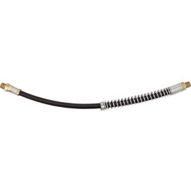 Flexible Grease Gun Hose with Spring Guard, 3500 PSI, 12-inch, 1/8" NPT