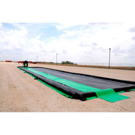 Ultra-Containment Berm, Track Belts, 30" x 56', Set of 2, Black, 18 oz. PVC