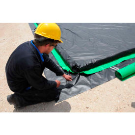 Ultra-Containment Berm, Ground Tarp, 19' x 54', Black, 18 oz. PVC