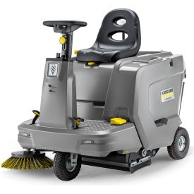Ride-On Floor Sweeper, 33-1/2" Cleaning Path, 1SB, 24 Volt Wet Cell