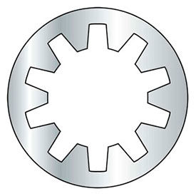 8mm - Internal Tooth Lock Washer - Steel - Zinc - Pkg of 100