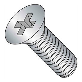 Machine Screw - Phillips Flat Head - Steel - Zinc - DIN 125B - Pkg of 100