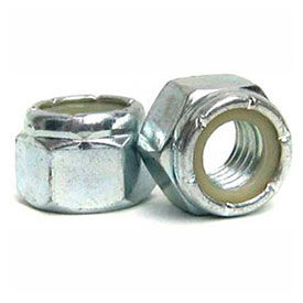 M8 x 1.0 Nylon Insert Lock Nut - Steel - Zinc - DIN 125B - Class 8.8 - Pack of 100