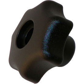 Plastic Hand Knobs - 1/4-20 Thread - 1-1/4" Knob Dia. - 13/16" Knob Height