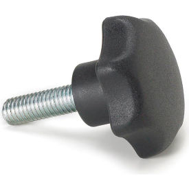 Plastic Hand Knob w/SS Screw - 3/8-16 Thread, 11/16" Thread Length, 2" Knob Dia.