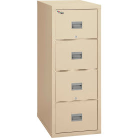 4 Drawer Vertical File Cabinet Legal-Letter 17-3/4"Wx25-1/16"Dx52-3/4"H Parchment
