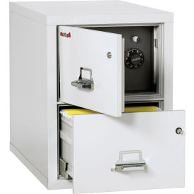 2 Drawer Vertical Safe-In-File Legal 20-13/16"Wx31-9/16"Dx27-3/4"H Arctic White