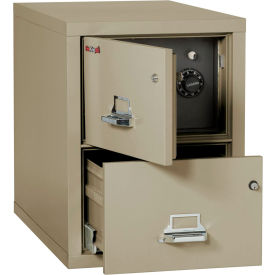 2 Drawer Vertical Safe-In-File Legal 20-13/16"Wx31-9/16"Dx27-3/4"H Pewter