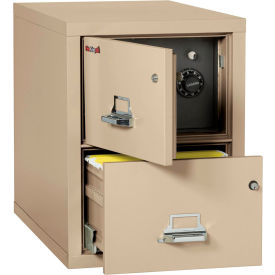 2 Drawer Vertical Safe-In-File Legal 20-13/16"Wx31-9/16"Dx27-3/4"H Parchment