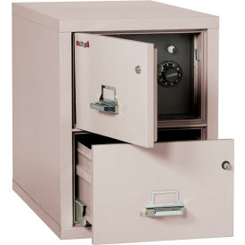 2 Drawer Vertical Safe-In-File Legal 20-13/16"Wx31-9/16"Dx27-3/4"H Platinum