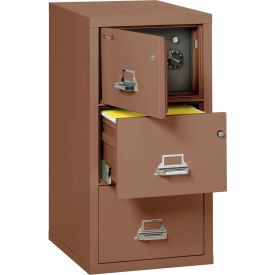 3 Drawer Vertical Safe-In-File Legal 20-13/16"Wx31-9/16"Dx40-1/4"H Tan