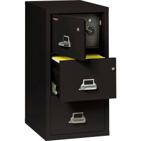 3 Drawer Vertical Safe-In-File Legal 20-13/16"Wx31-9/16"Dx40-1/4"H Black