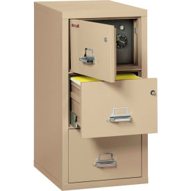 3 Drawer Vertical Safe-In-File Legal 20-13/16"Wx31-9/16"Dx40-1/4"H Parchment