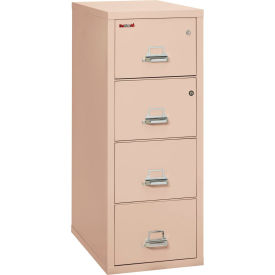 4 Drawer Vertical Safe-In-File Legal 20-13/16"Wx31-9/16"Dx52-3/4"H Champagne