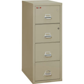 Fireproof 4 Drawer Vertical Safe-In-File Legal 20-13/16"Wx31-9/16"Dx52-3/4"H Pewter