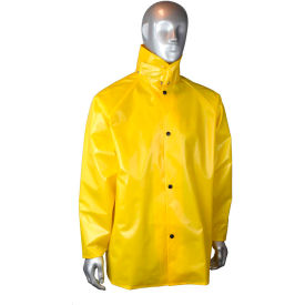 AquaRad Rain Coat, Size M, 0.25mm Thickness, TPU/200D Nylon, Yellow