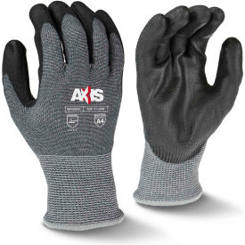 RWG560XL Axis Cut Resistant Polyurethane Palm Gloves, Gray/ Black, XL, 1 Pair