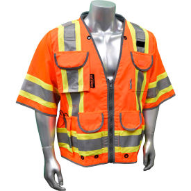 Type R Class 3 Heavy Duty Engineer Vest, Orange, XL