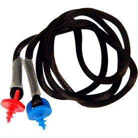 Custom Molded Earplug, Black Neckcord w/Screws, Each