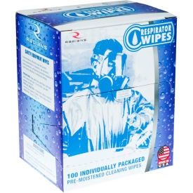 RW-100 Respirator Cleaning Wipes, 100/Box