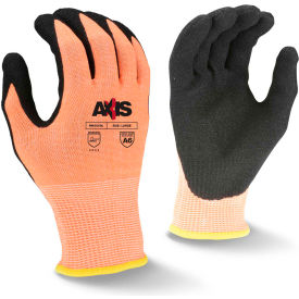 Cut Resistant Polyurethane Palm Gloves, Gray/ Black, Size L, 1 Pair