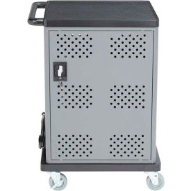 DCC Duet Charging Cart For 32 Devices, Gray/Black