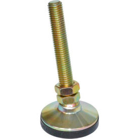 5/16-18 thread size, 1.25" base diameter, Steel, "Snap-Lock" Non-Skid Leveling Mounts