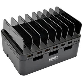 7-Port USB Charging Station with Quick Charge 3.0, USB-C Port and Device Storage