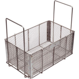 Wire Basket 15"L x 9"W x 6-1/2"H 0.25" Wire - Stainless Steel - Price Each for Qty 5+