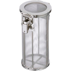 Round Mesh Basket 3-3/16"Dia. x 6-1/2"H - Stainless Steel - Price Each for Qty 5+