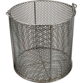 Perforated Round Basket 12-3/4"Dia x 12-5/16"H Stainless Steel - Price Each for Qty 1-4
