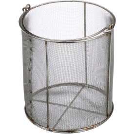 Small Parts Round Wire Basket 5-7/8"Dia x 6-1/2"H - Stainless Steel - Price Each for Qty 1-4