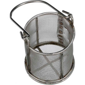 Small Parts Round Wire Basket 2-5/8"Dia x 2-3/4"H - Stainless Steel Price Each for Qty 1-4