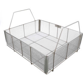 Wire Basket 23"L x 19"W x 6-1/2"H 0.25" Wire - Stainless Steel - Price Each for Qty 1-4