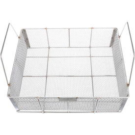 Marlin Steel Wire Basket 21"L x 17"W x 6-1/2"H 0.25" Wire - Stainless Steel - Price Each for Qty 1-4