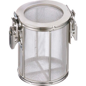Round Mesh Basket 3-15/16"Dia. x 4"H - Stainless Steel - Price Each for Qty 1-4