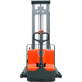 Fully Powered Straddle Stacker Lift Truck - 2200 Lb. Capacity - 138" Lift