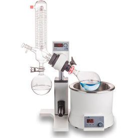 Rotary Evaporator, Vertical Coiled Condenser, Manual Lift
