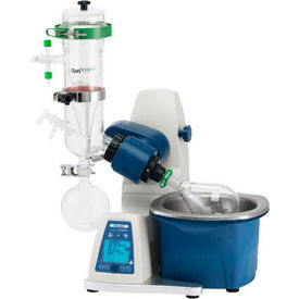 RE100-Pro LCD Rotary Evaporator, Vertical Dry-Ice Condenser, Motorized Lift