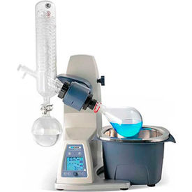 Rotary Evaporator, Vertical Coiled Condenser, Motorized Lift