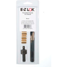 Threaded Insert Installation Kit for Hard Wood - Brass - 3/8-16