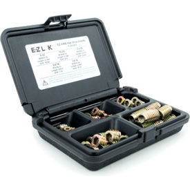Hex Threaded Insert Assortment Kit for Soft Wood - Flanged - 8-32 to 3/8-16