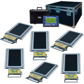 LP600 Wireless Solar Wheel Load 6 Scale System, 120,000 lb x 20 lb