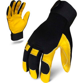 EXO Mechanics Leather Gloves, Black, 1 Pair, M