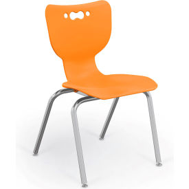 Hierarchy 18" Plastic Classroom Chair - Orange