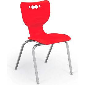 Hierarchy 18" Plastic Classroom Chair - Red