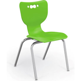 Hierarchy 18" Plastic Classroom Chair - Green