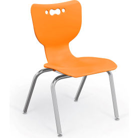 Hierarchy 16" Plastic Classroom Chair - Orange