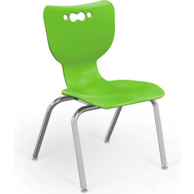 Hierarchy 14" Plastic Classroom Chair - Green